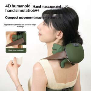 Trapezius Massager for Shoulders and Neck - Cervical Spine Relief Device with Electric Kneading Function for Home Use