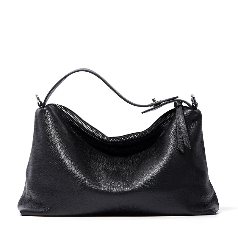 Genuine Suede Leather Tote Shoulder Bag - Image 9